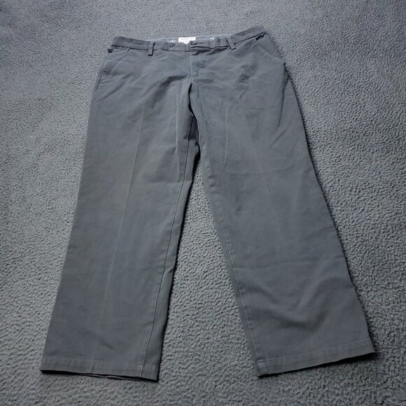 Dockers Straight Fit Chino Khaki Pants Cotton Gray Mens 36 x28 - Picture 1 of 9